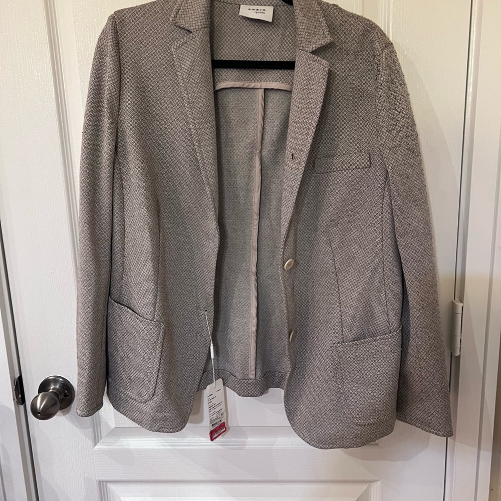 Akris punto Light Gray/taupe Women's Blazer